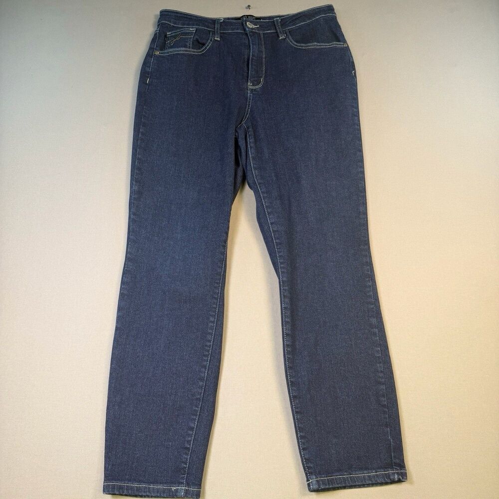 Judy Blue Women’s Size 11/30 Blue Mom Jean Denim Jeans High Rise Dark EUC